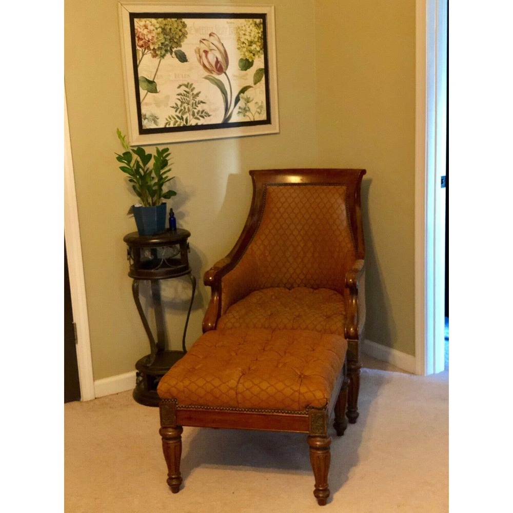 Gorgeous Hemingway Anson Chair w/ Ottoman by Thomasville